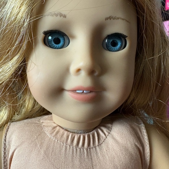 Pink Plaid Doll with Blonde Hair - Picture 9 of 10